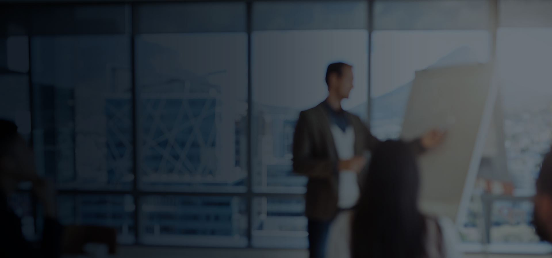 Corporate sales team workshop planning a B2B incentive program in a modern office
